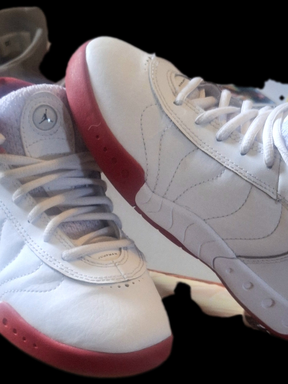 Air Jordan White & Red Retro Sneakers